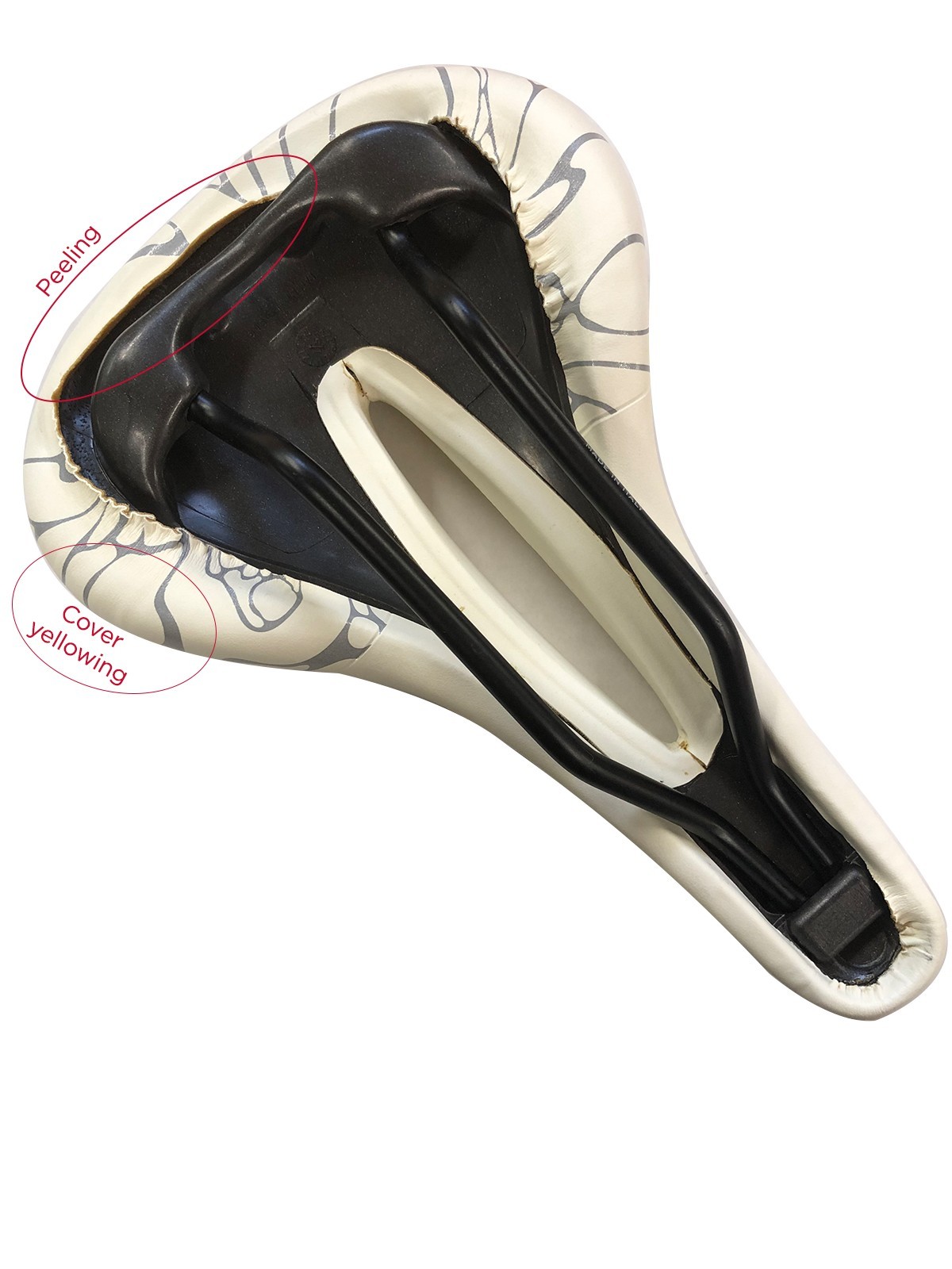 Terry Women’s Butterfly Cromoly Bike Seat, Comfortable Center Cutaway (WHITE)