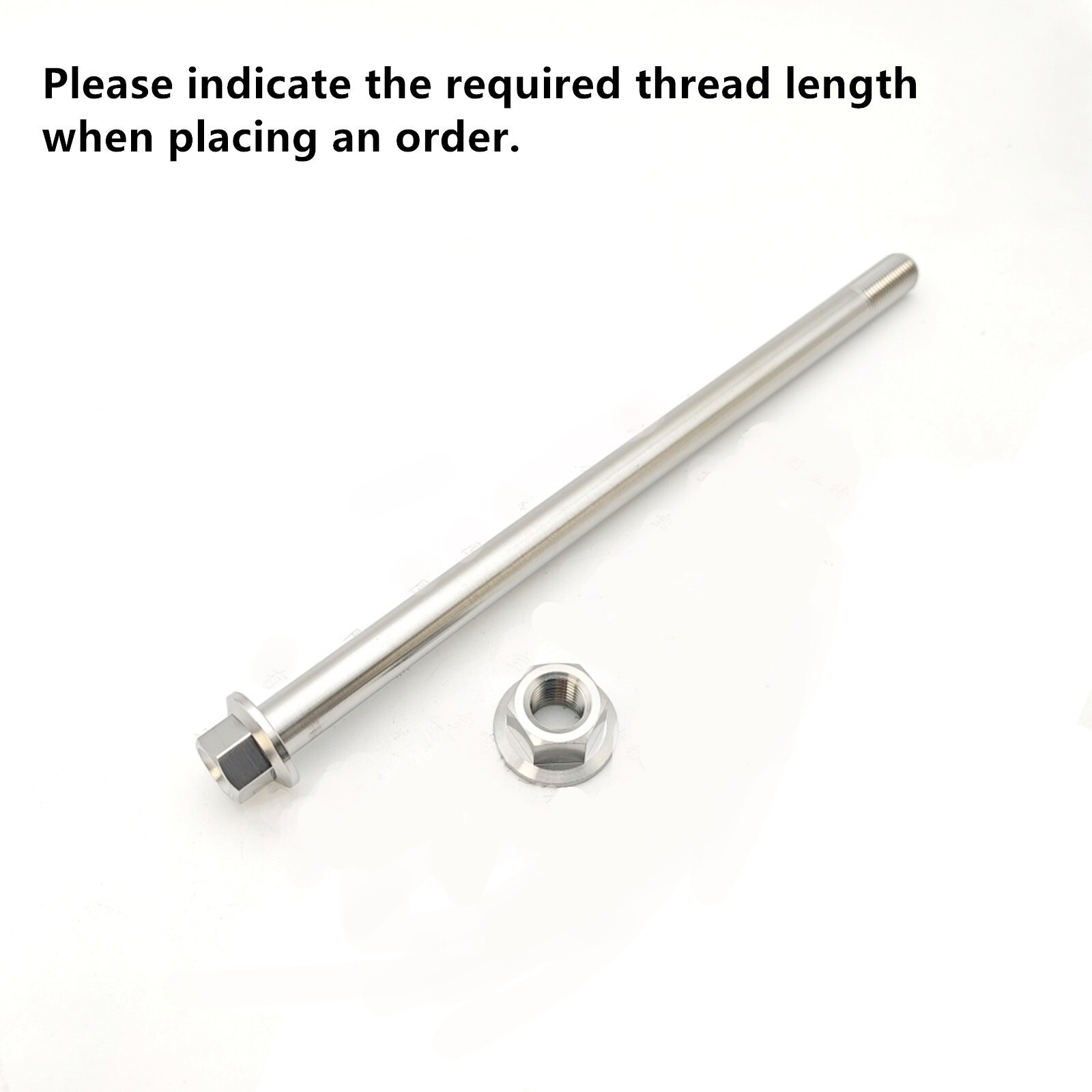 1PC M12 200mm/300mm/400mm Titanium Alloy Screws Flange Head Cap Bolts