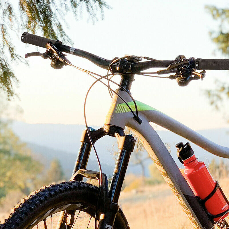 Cycling Lock-On Ends Ergonomic Rubber Bicycle Handlebar MTB Mountain Bike Grips