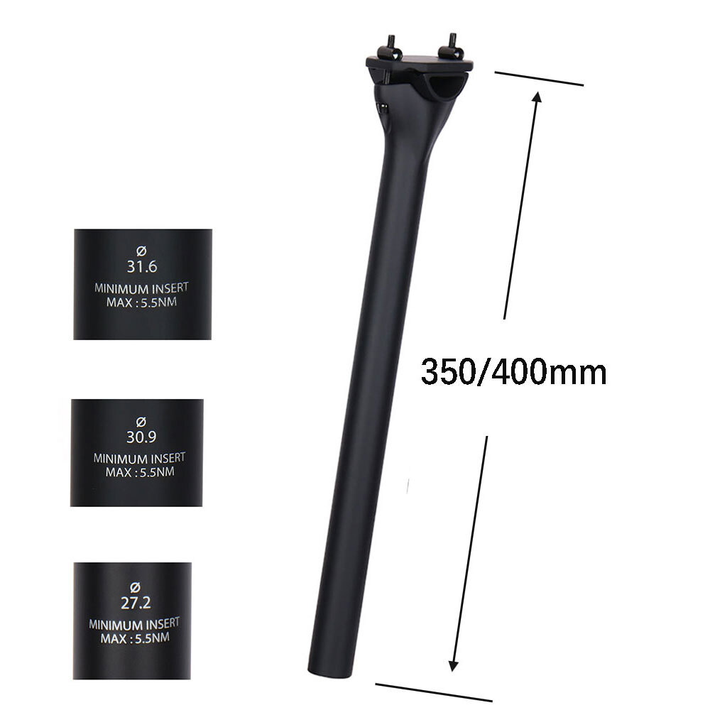 Ultralight UD Carbon Fiber Seatpost 27.2/30.9/31.6mm MTB Road Bicycle Seat Post