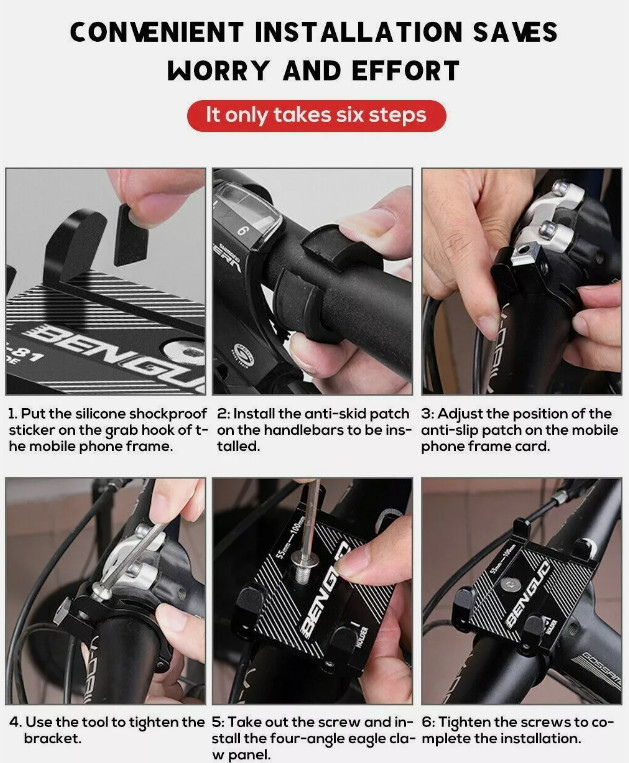 Electric Bike Phone Holder Aluminum Alloy Mobile Phone Stand Universal Bicycle