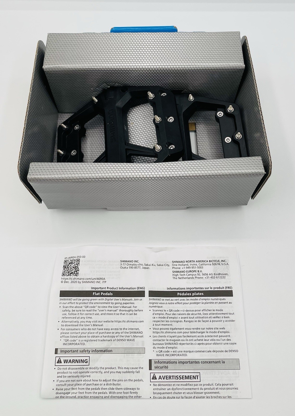 Shimano PD-GR400 Flat Footrest Pedals 101 x 96 mm Road Bike MTB Black