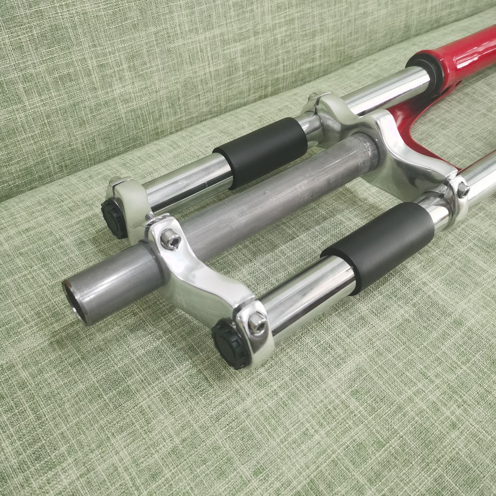 CDHPOWER 26″ Aluminum Mag Wheels Set & Red Bike Fork & Headset-Motorized Bicycle