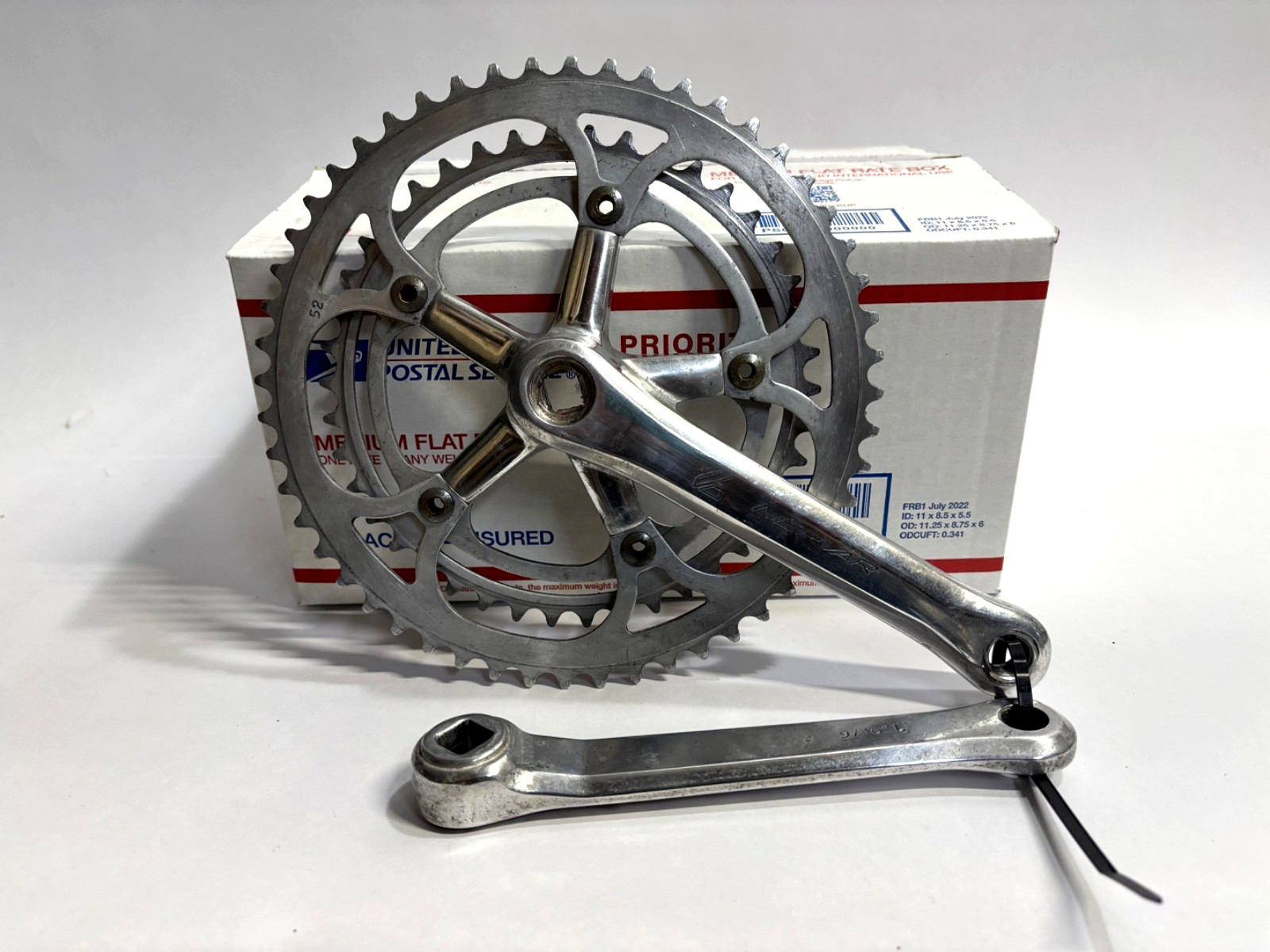 Nervar Vintage Road Touring Bike 170mm Double Cranks Crankset 52/42