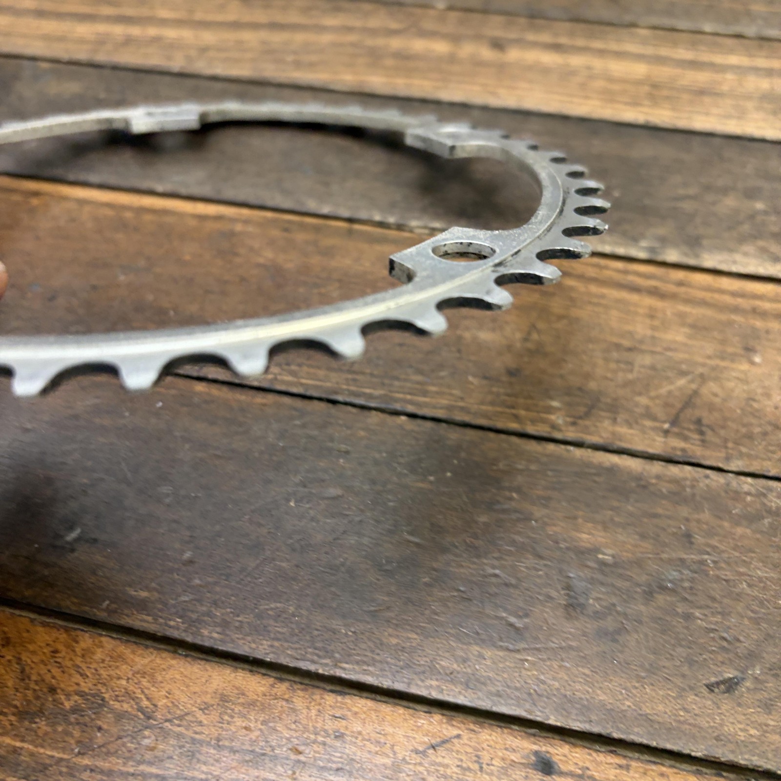 Vintage Campagnolo Super Record 42T Chainring 144 BCD 5-Arm Bike Italy 42 Tooth