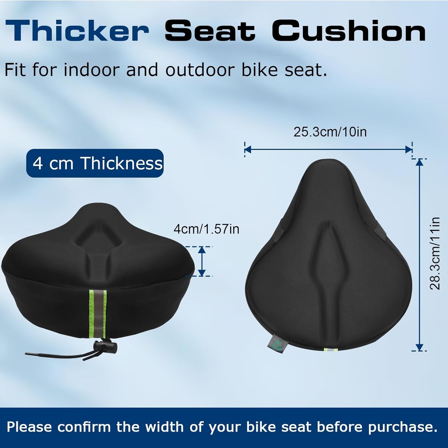 Waterproof Gel Bike Cushion – Anti-Slip & Moisture-Wicking for Ultimate Comfort