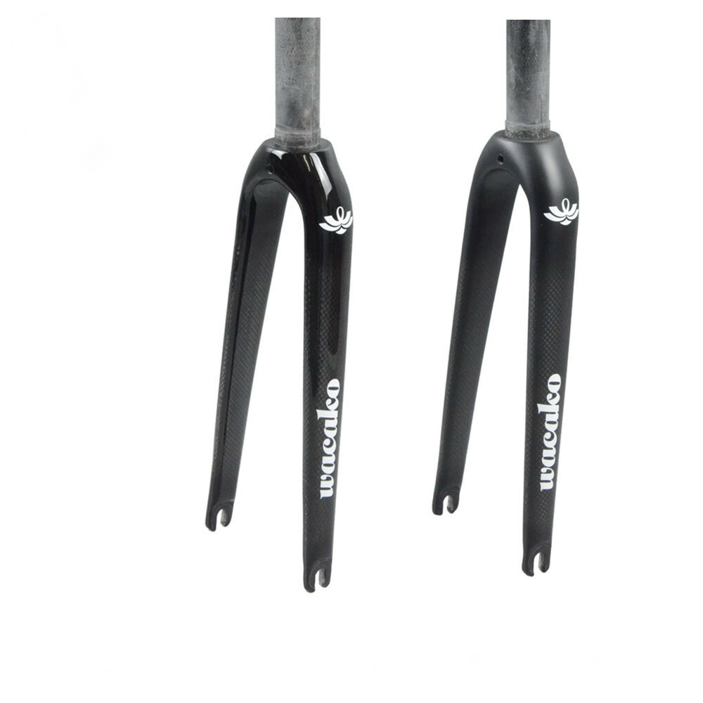 Carbon Fiber Hard Forks 14/16/18/20/22 In Rigid Fork Bmx Bike Fork 1-1/8 In