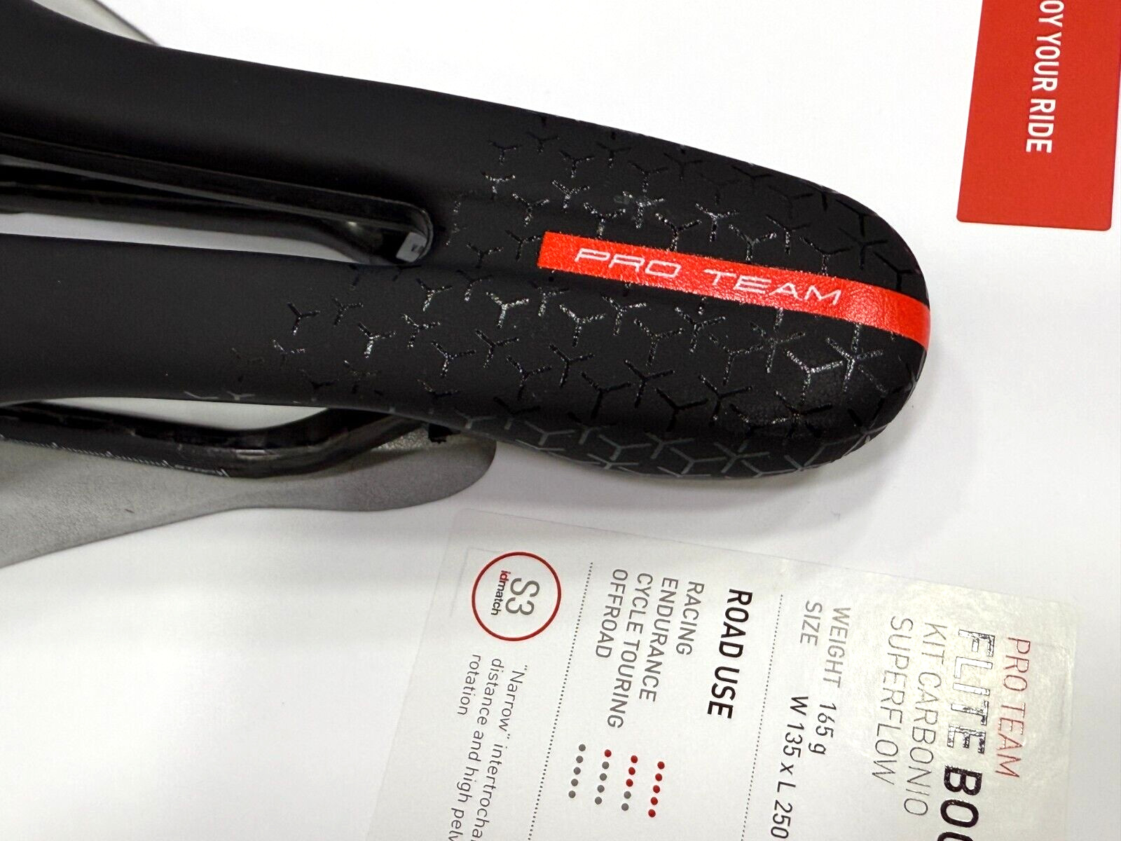 Selle Italia Flite Boost Kit Proteam 6.1 Superflow Carbon S3 135 x 250mm Saddle