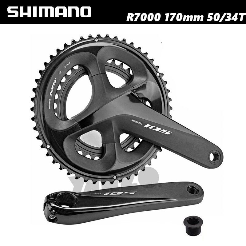 Shimano FC-R7000 105 2*11 Speed Crankset 50-34T 170mm Length Road Bike Bulk