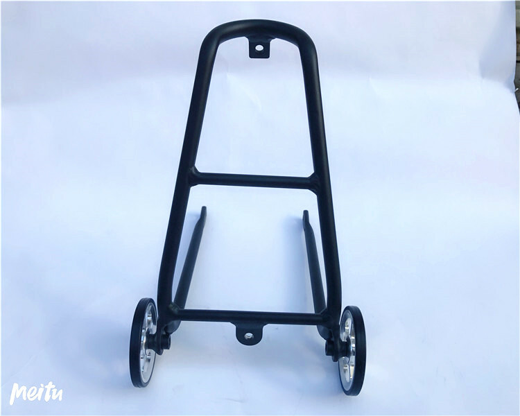 Aolly Rear Rack / EZ Easy wheels for Brompton Bicycle