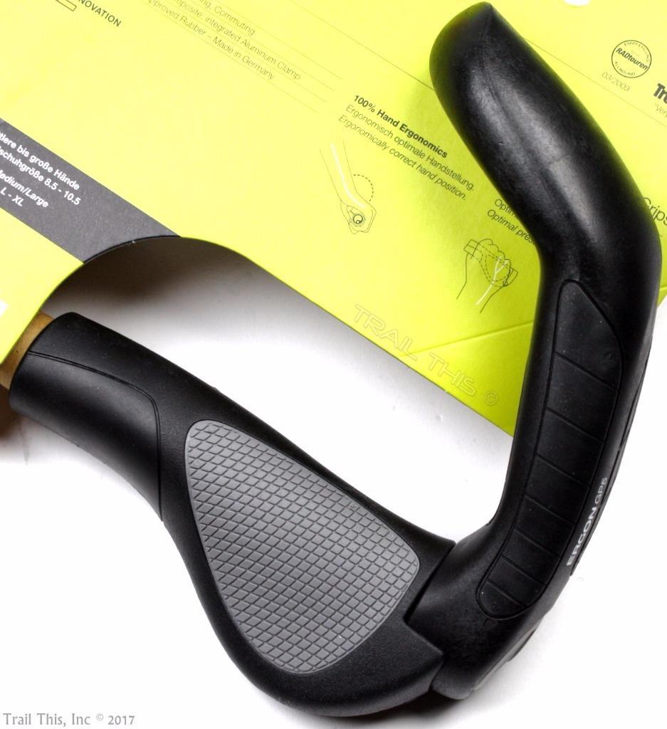 Ergon GP5-L Large Ergo 5-Finger Handlebar Bike Grips Bar Ends MTB / Hybrid