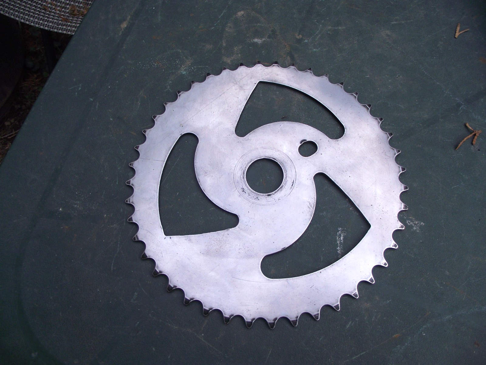 BMX bike 44T Chainring Sprocket silver chrome steel