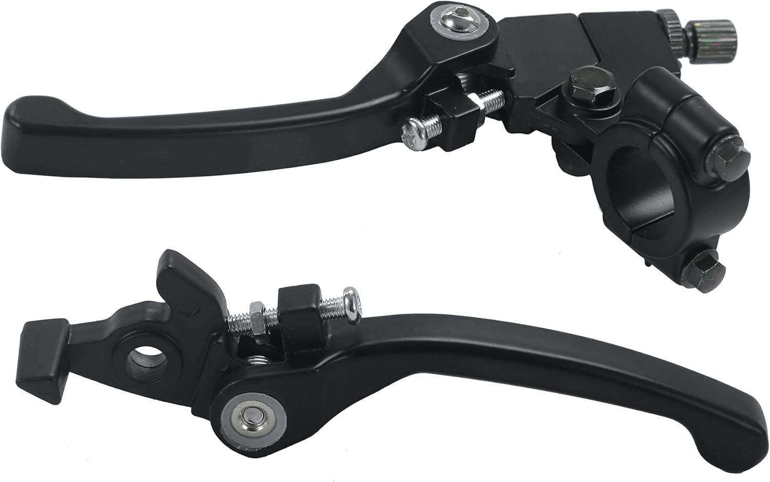 Lightweight and Easy to Install Black Aluminum Clutch Brake Lever for Motorbikes