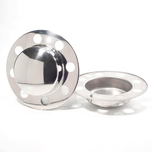 2Pcs 5.15inch Stainless Wheel Center Caps 2pcs Front, 5.15 Broe Mirror Polished