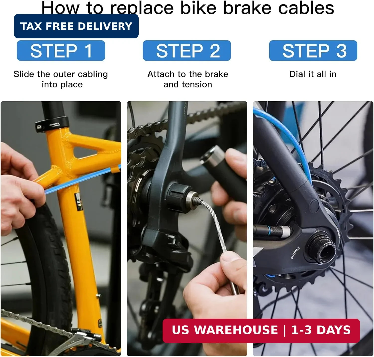 Universal Brake Cable Housing,5mm 3Meters,Lined Bicycle/Bike Brake Cable Housing