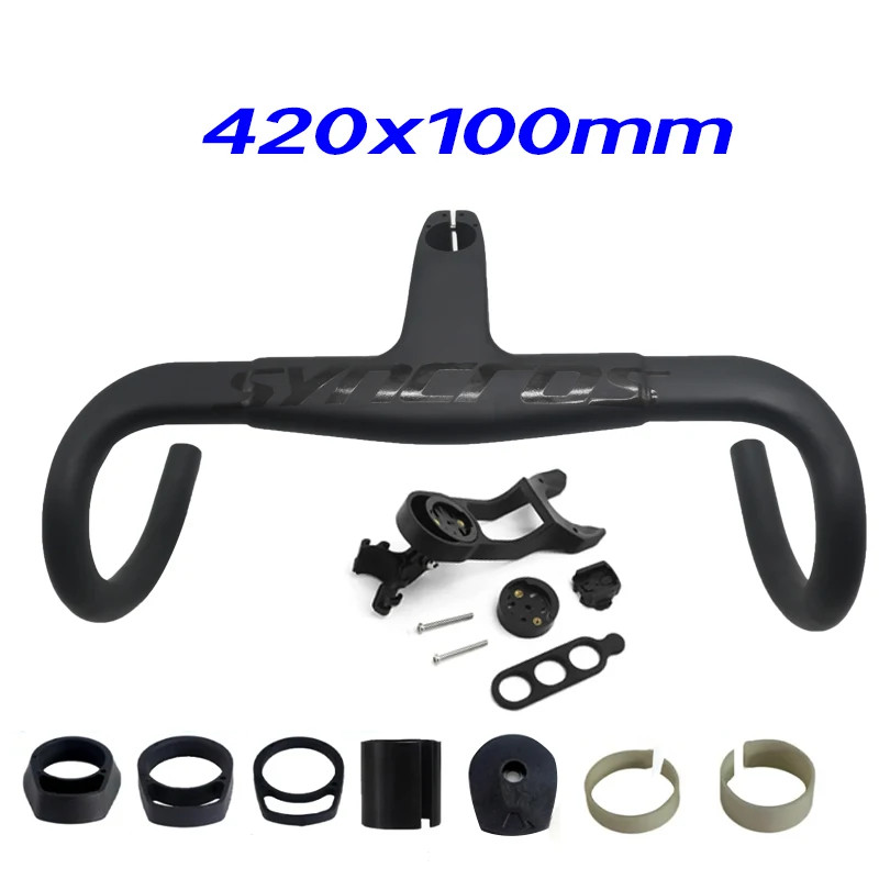 Carbon Road Bicycle Integrated Handlebar 31.8mm 28.6mm 390-430mm Drop Handelbars