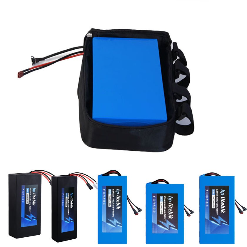 48V 14AH Ebike Battery Lithium Battery Pack with 30A BMS Replacement with Bag