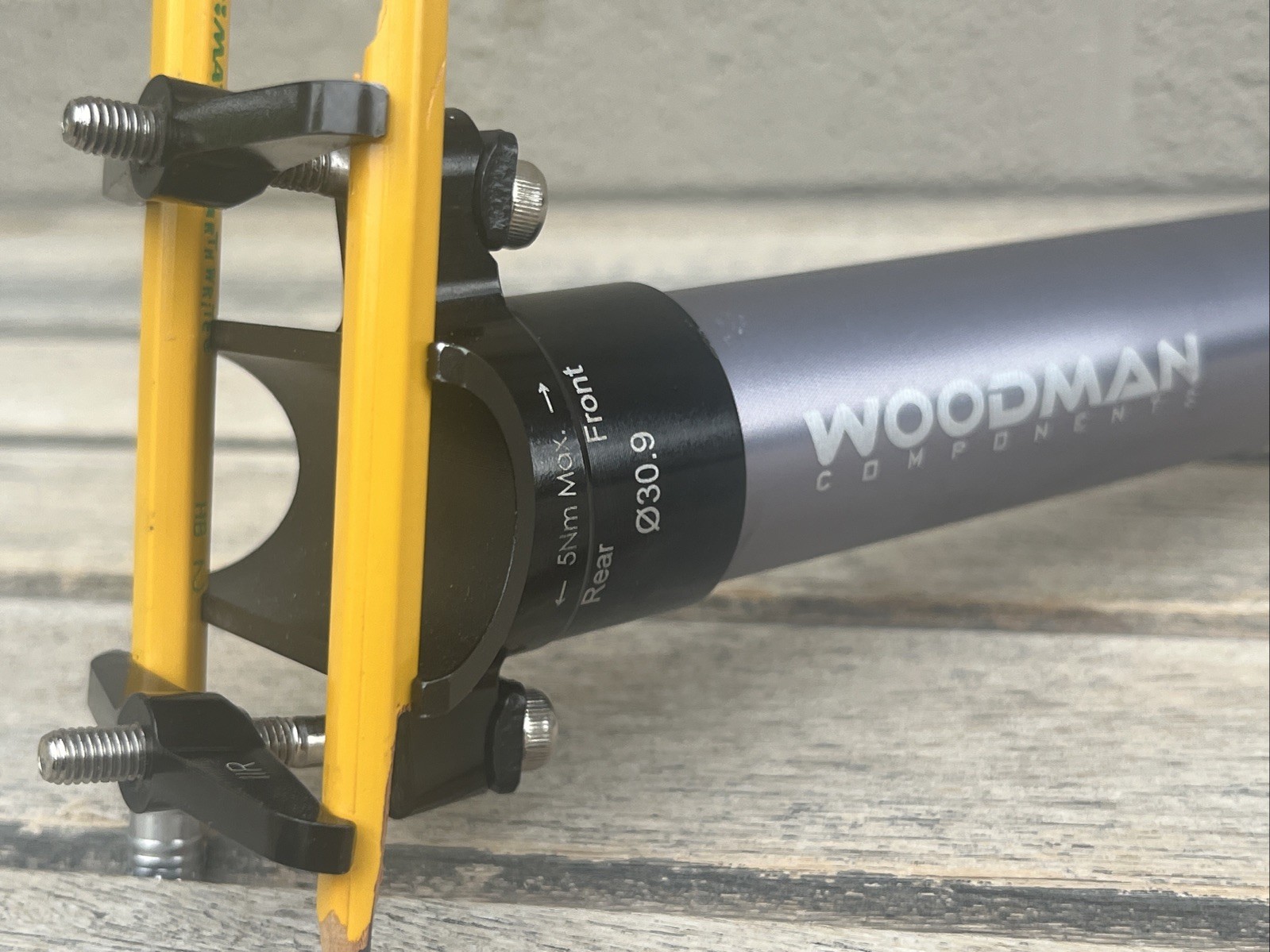 Vintage Woodman Components SL Plus Seatpost 30.9 x 390mm – Gray