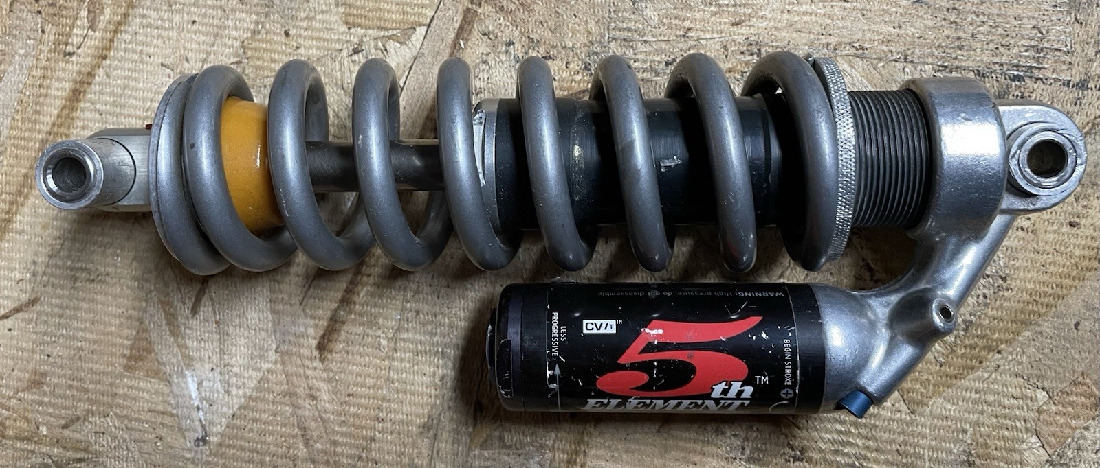 5th Element Progressive Rear Coil Shock 350 lb Spring Parts Only 8.5” Eye To Eye