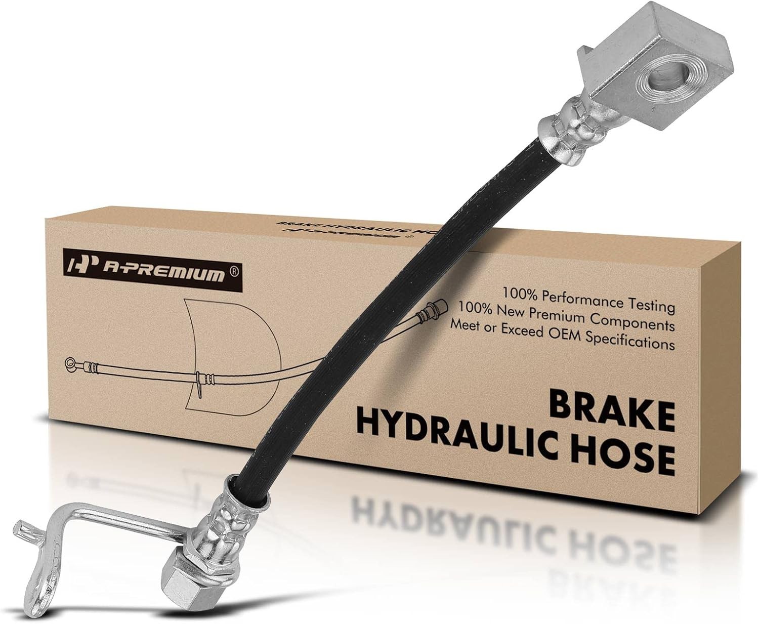 Brake Hydraulic Hose Compatible with Ford Models – F-250 Super Rear Passenger