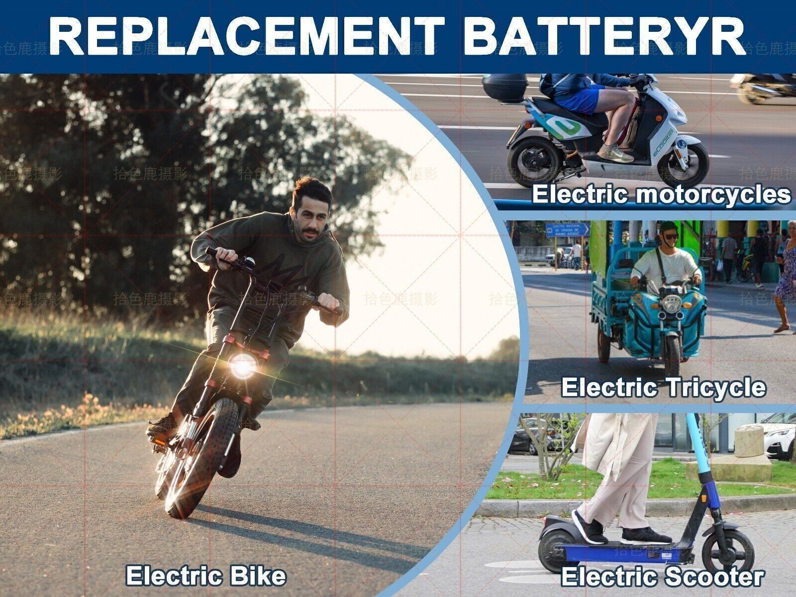 36V 20AH Lithium Ebike Battery 30A For 100W-1500W Electric Bicycle Bike Scooter