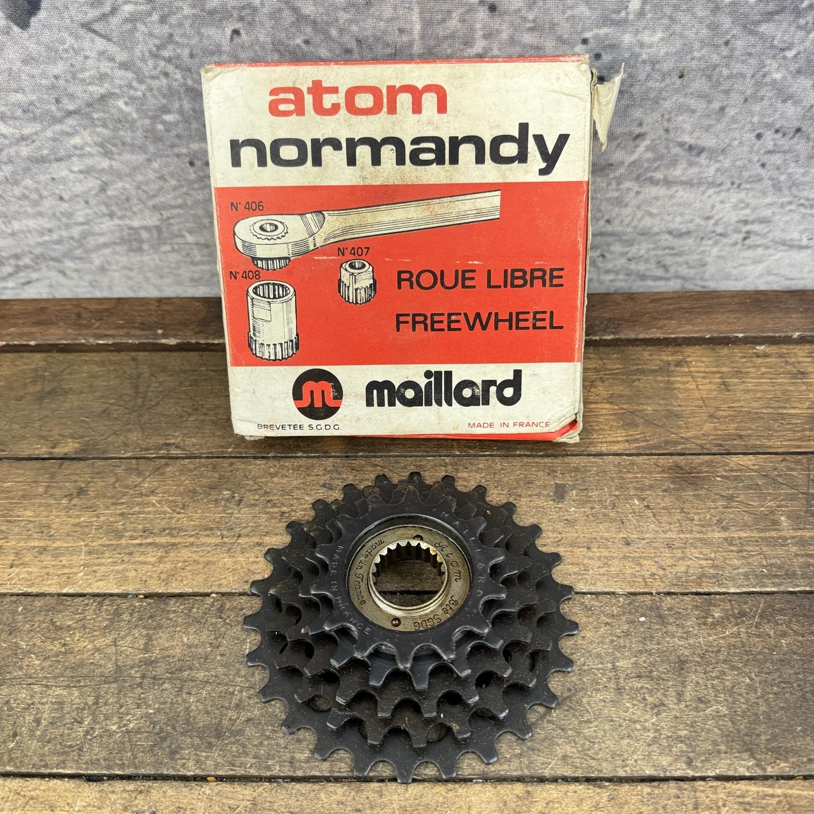 Vintage Maillard Atom Normandy Freewheel 5 Speed 14-26T 26T NOS Steel France