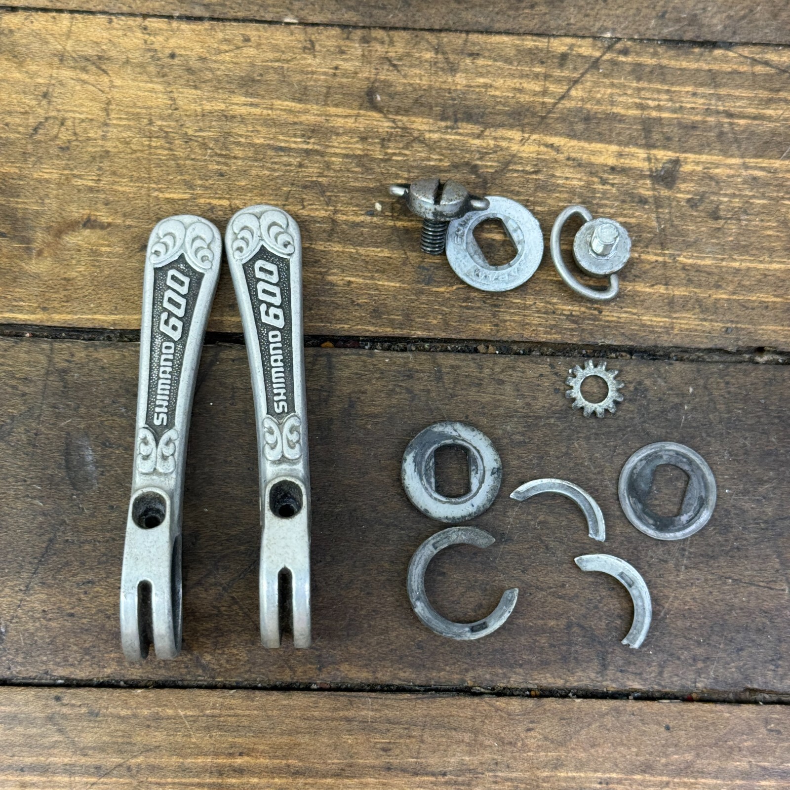 Vintage Shimano 600 Arabesque Shift Levers Shifters PARTS ONLY Down Tube Braze