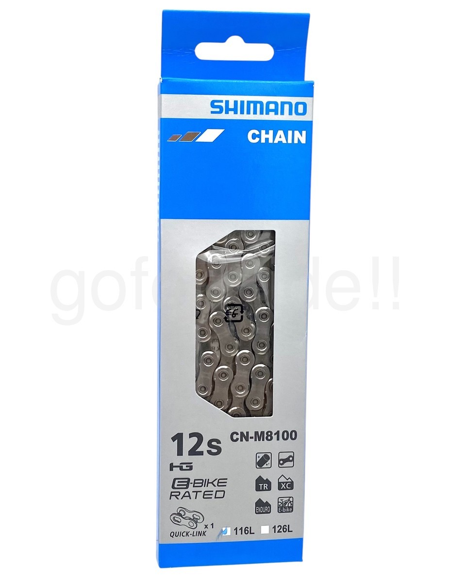 Shimano Deore XT CN-M8100 12 speed 116L Hyperglide Quick Link MTB e-Bike Chain