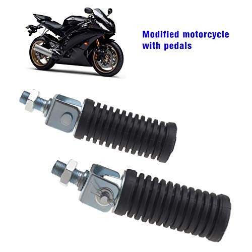 Pair Of Motorcycle Folding Pillion Footrests Foot Pegs Rear Foot Peg Pedal