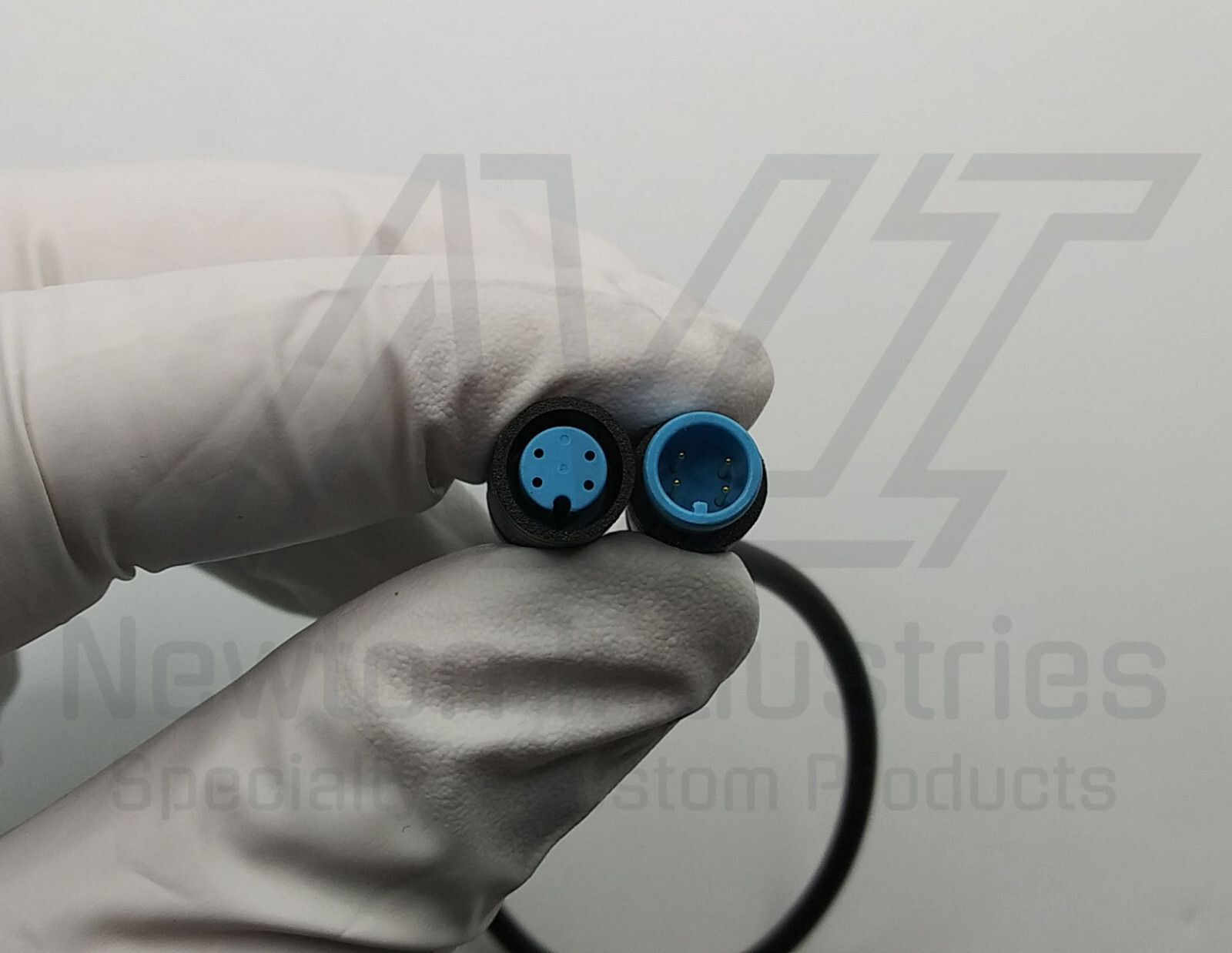 eBike 25cm Julet 4-pin blue Male to Female Extension Cable Display Waterproof