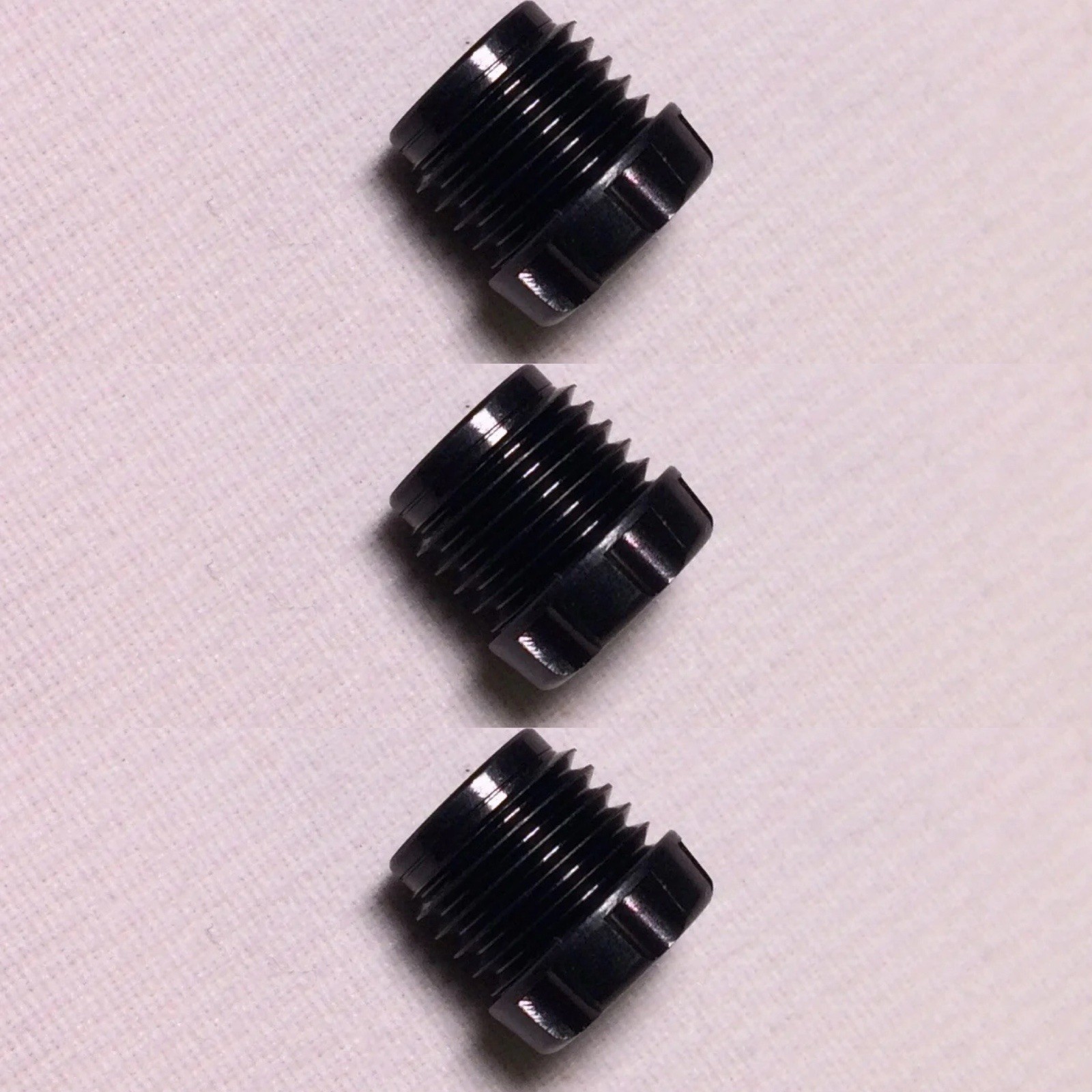 3-Pack! Mavic M40595 FORE UST Black Alloy Spoke Cups NEW OLD STOCK