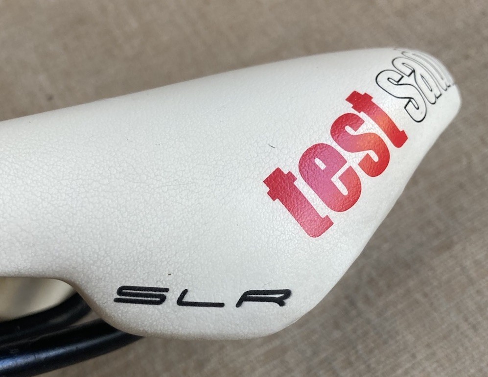Selle Italia SLR S3 Manganese Railed Test Saddle White Bicycle Road Bike Seat