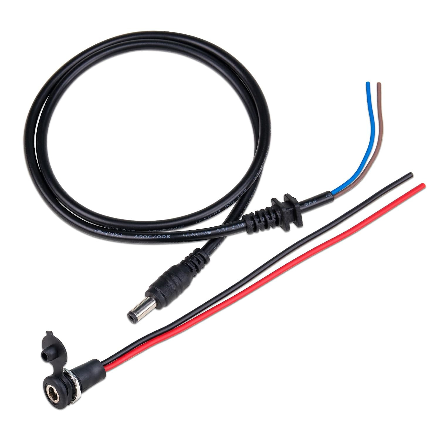 1Set Charging Wire 2.1Mm DC Connector for 36V 48V 60V Electric Ebike