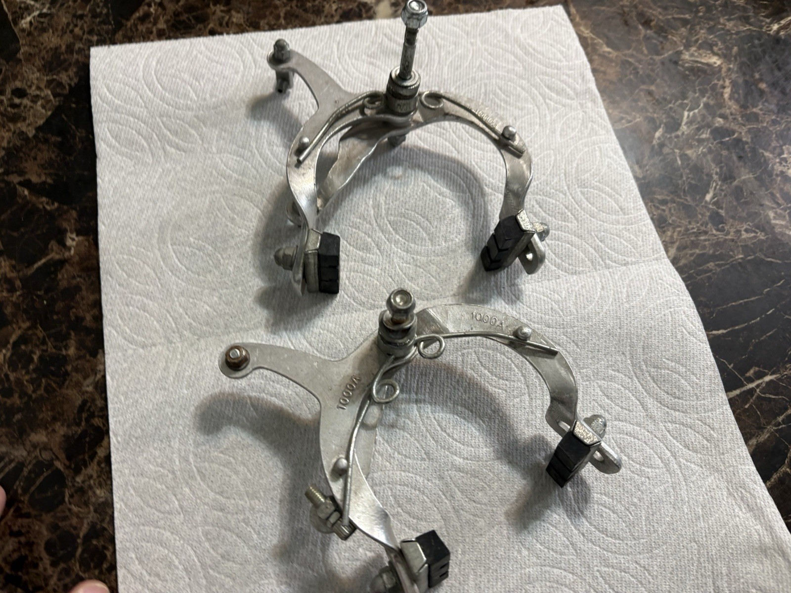 BMX 1000A Sidepull Brake Caliper PAIR Front Rear Silver used brakes APSE CHINA