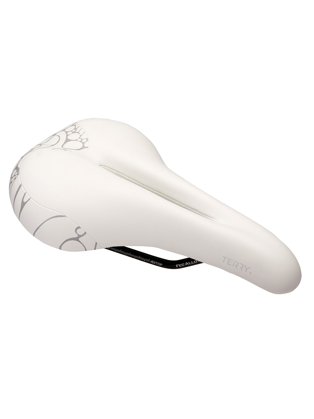 Terry Women’s Butterfly Cromoly Bike Seat, Comfortable Center Cutaway (WHITE)