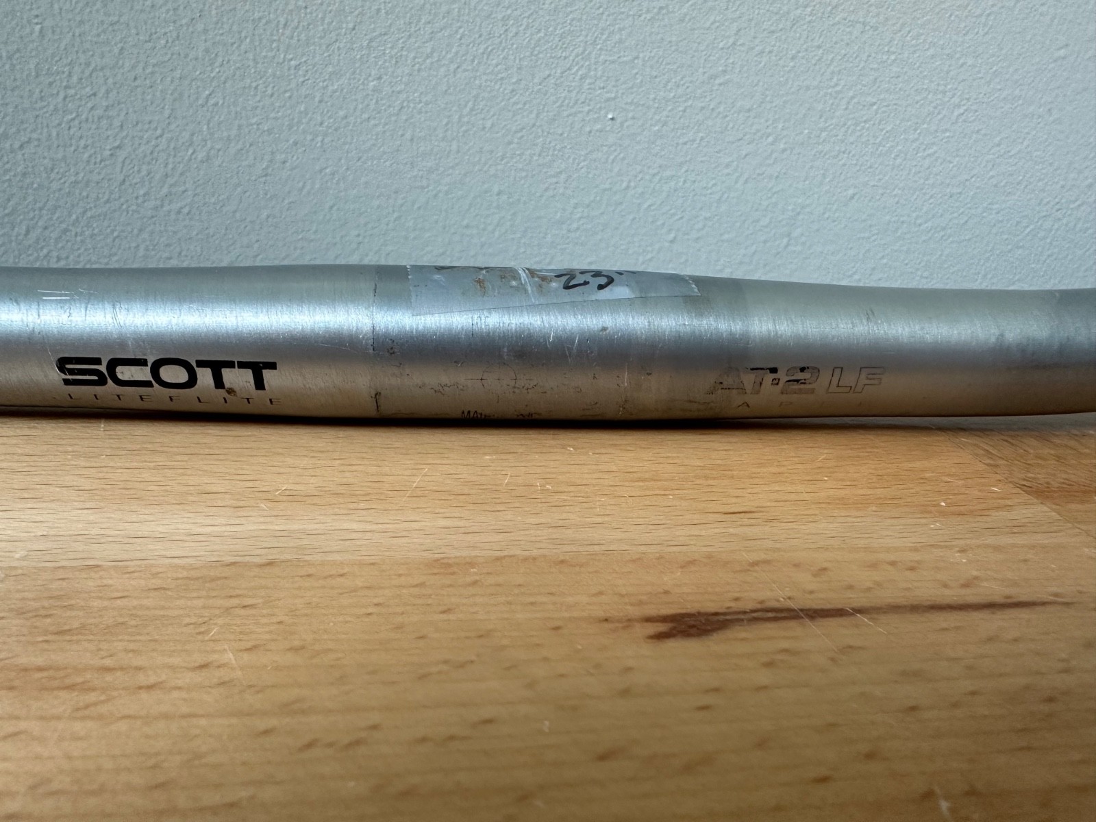 Vintage SCOTT AT-2 LF Lite Force Bullhorn MTB Bicycle Handlebar 25.4 mm Clamp