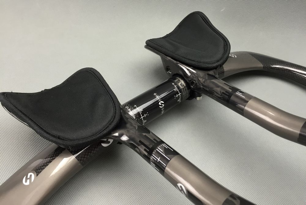 Carbon Fiber Bullhorn Rest Bar Time Trial Road Bike Handlebar 31.8*400/420/440mm