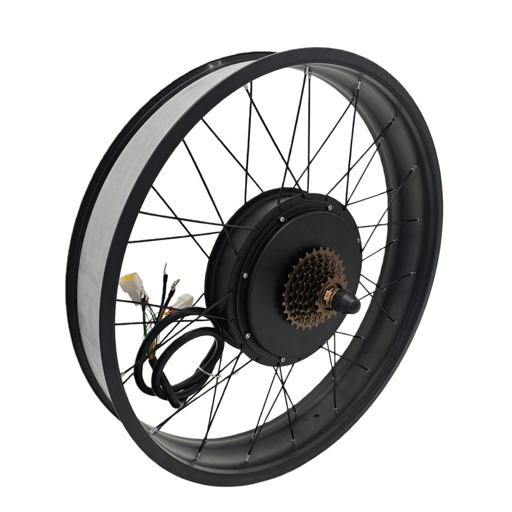 48V 60V 72V 5000W eBike Rear Motor Fat Wheel 175/190mm 20» 24» 26»x4.0 inch