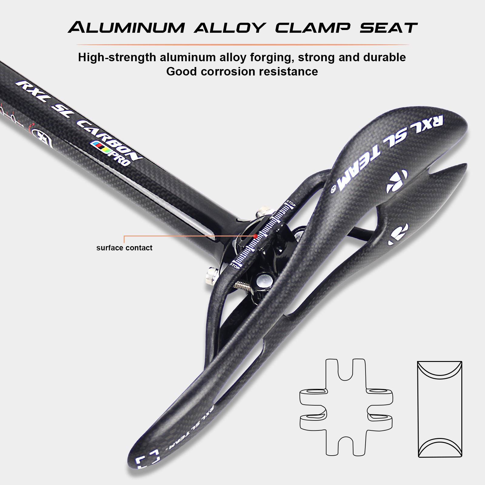 Mountain Bike Seatpost Road Bicycle Carbon Seat Post Tube Glossy 27.2/30.8/31.6