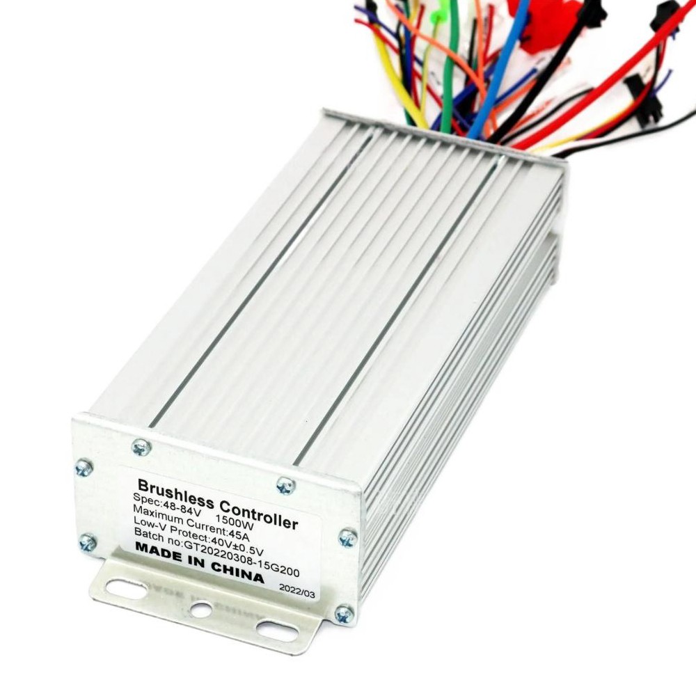 48V-84V Electric Bike Brushless DC Motor Controller 45A 1500W High Power