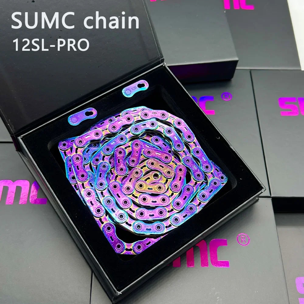 SUMC 12 Speed Bike Chain 126 Links Road Mountain Bicycle Chain for Shimano