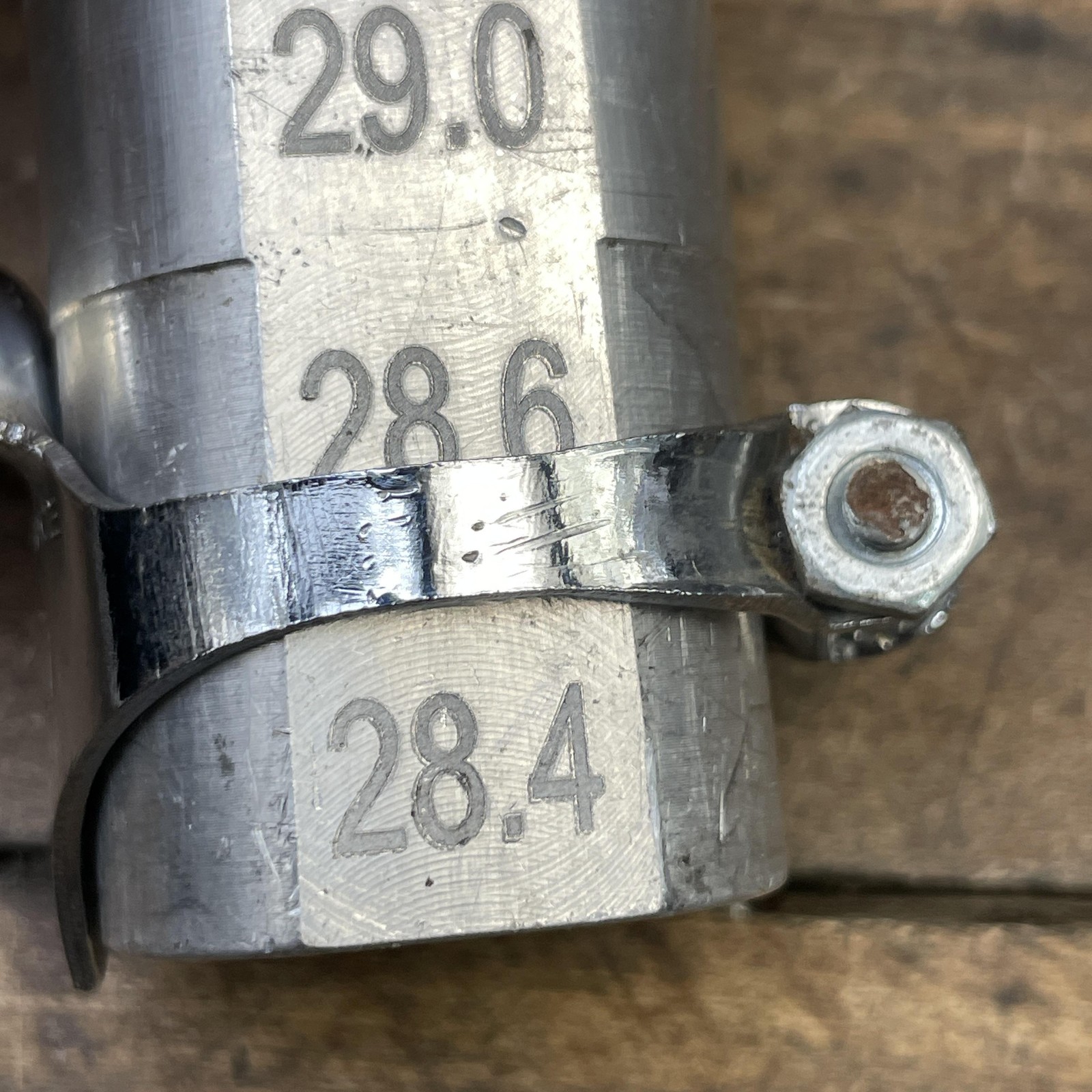 Vintage AFA 2 Steel Pump Umbrella Clamp On 28.6mm Made In France Road Bike 20g