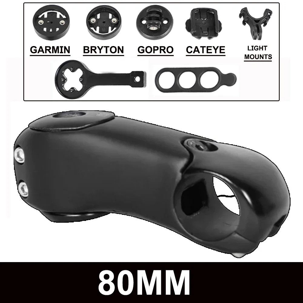 Mountain/Road Bicycle Carbon Stem 3 Degrees Adjust with Computer Mounts