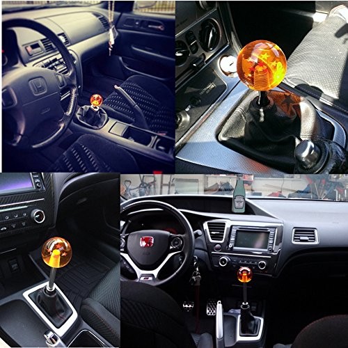 54MM Manual Gear Shift Shifter knob JDM 4 5 6 Speed 7 Star Round Universal
