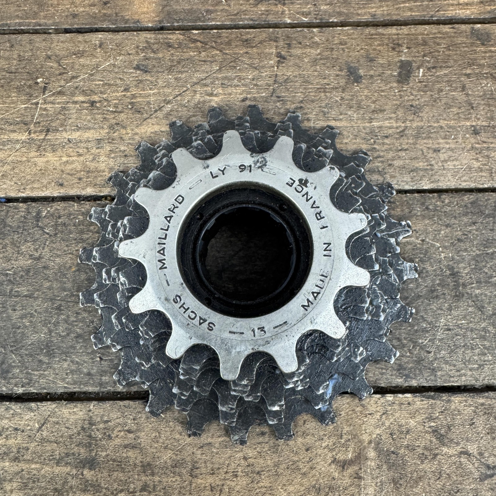 Vintage Sachs Maillard LY91 Freewheel 8 Speed 13-24T 24T Silver France Road 8s