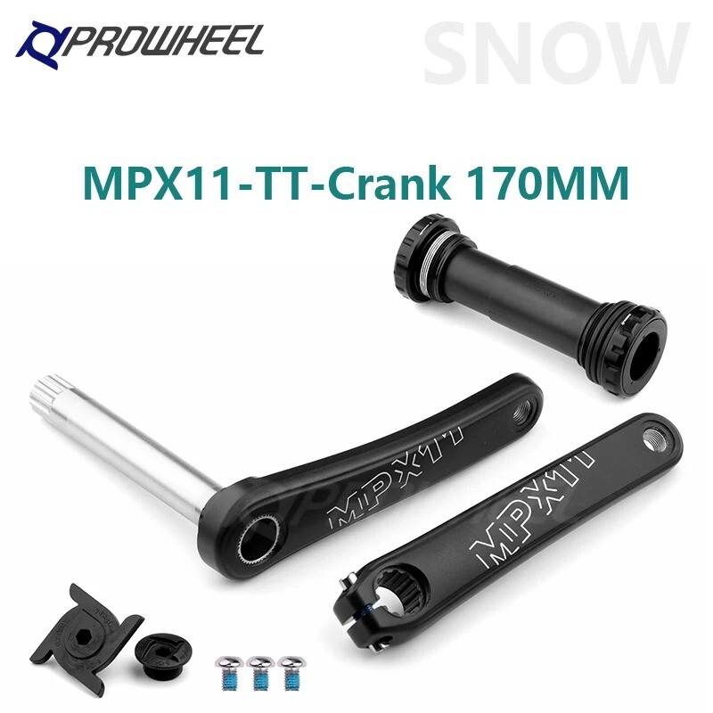 Snow Bike Crankset 170mm 30/32/34/36/38/40/42T with Sprockets Bottom Bracket BB