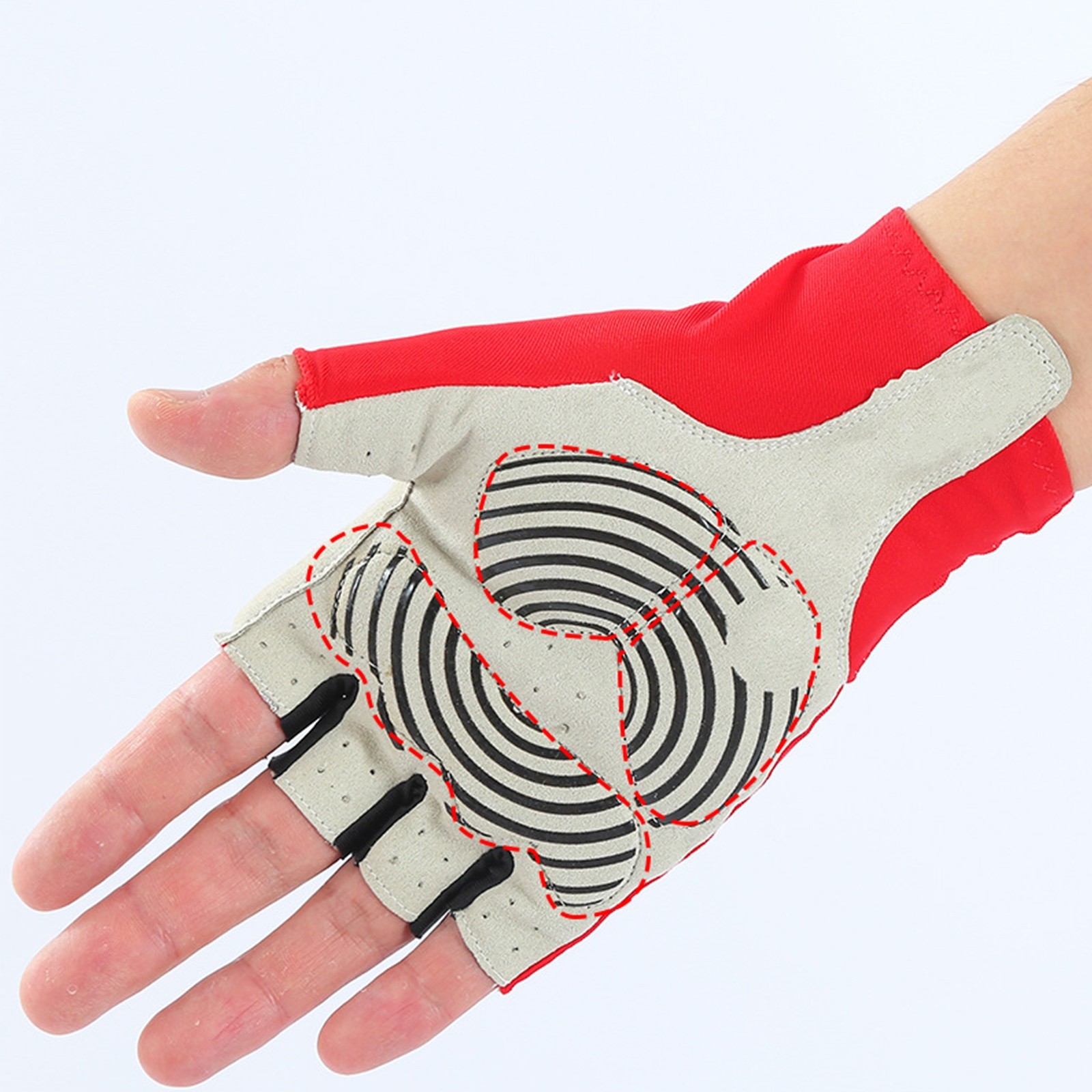 Polyester Breathable Workout Gloves for Men Women Size 7.5-11cm Adjustable