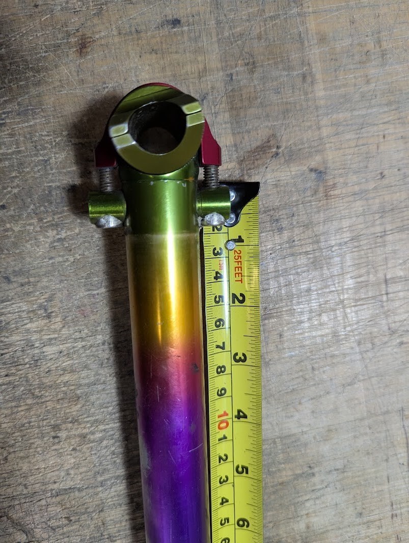 KOOKA 27.2mm seatpost in cool anodize rainbow colour