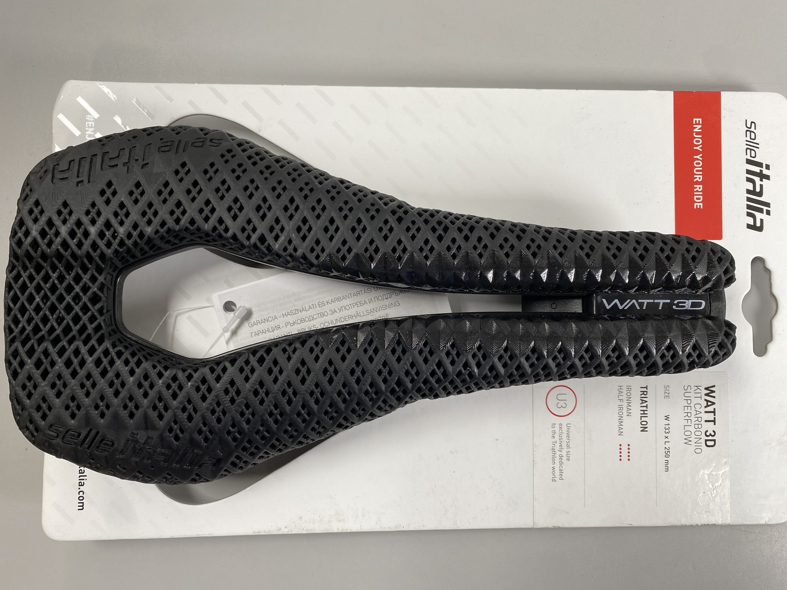 Selle Italia Watt 3D Kit Carbonio Superflow Saddle – Black
