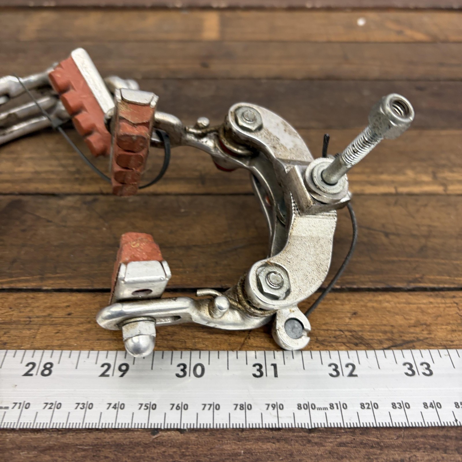 Vintage Raleigh Weinmann Caliper Brakes Set Silver Road Bike Center Pull Blue